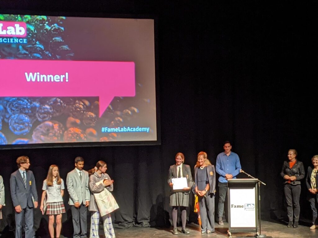 Mercedes wins FameLab Academy Finals Mercedes College